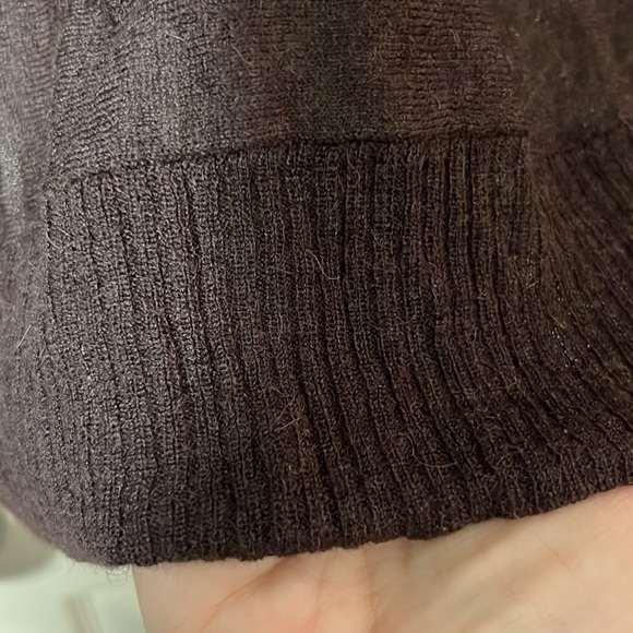 Eileen Fisher chocolate brown sweater with longer back. Oversized - Picture 6 of 6